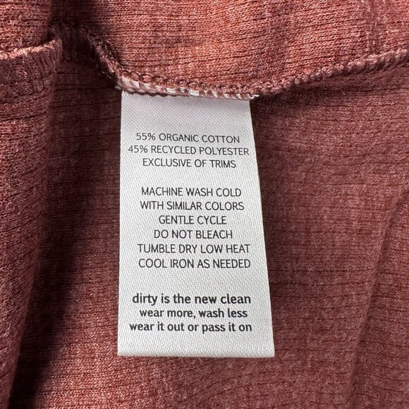 Toad & Co. Women's Foothill Long Sleeve Crew Waffle Shirt, Size XL, Manzanita - Picture 10 of 12